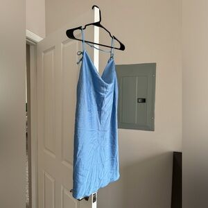 NWT Abercrombie & Fitch Blue Satin Sundress